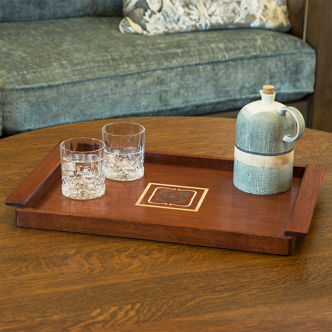 Mission Rose Serving Tray