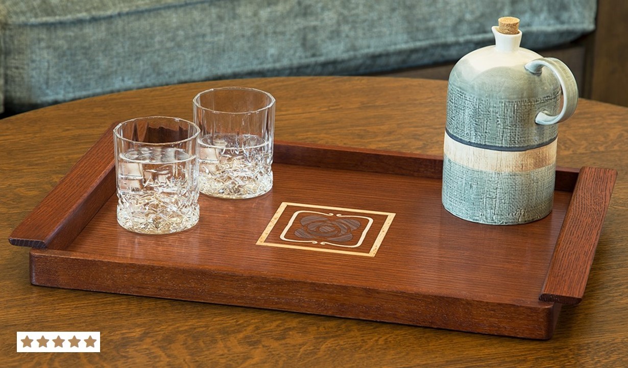 Mission Rose Serving Tray