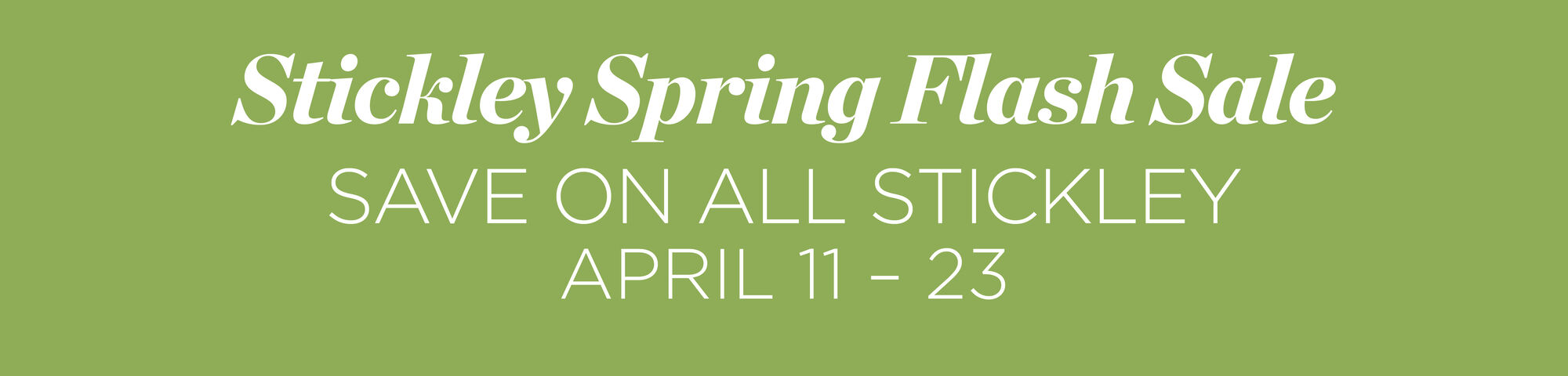 Spring Flash Sale